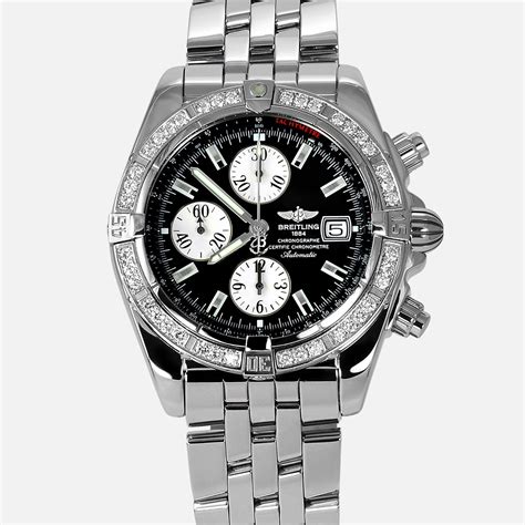 breitling watch 1884 a13356|Breitling evolution diamond bezel.